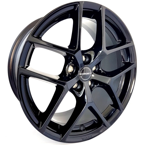 Borbet Y W7.5 R17 PCD5x112 ET45 DIA72.6 gloss black
